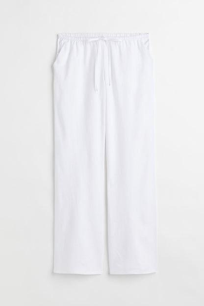 Old Money Classic Linen Loose Gruty Pants