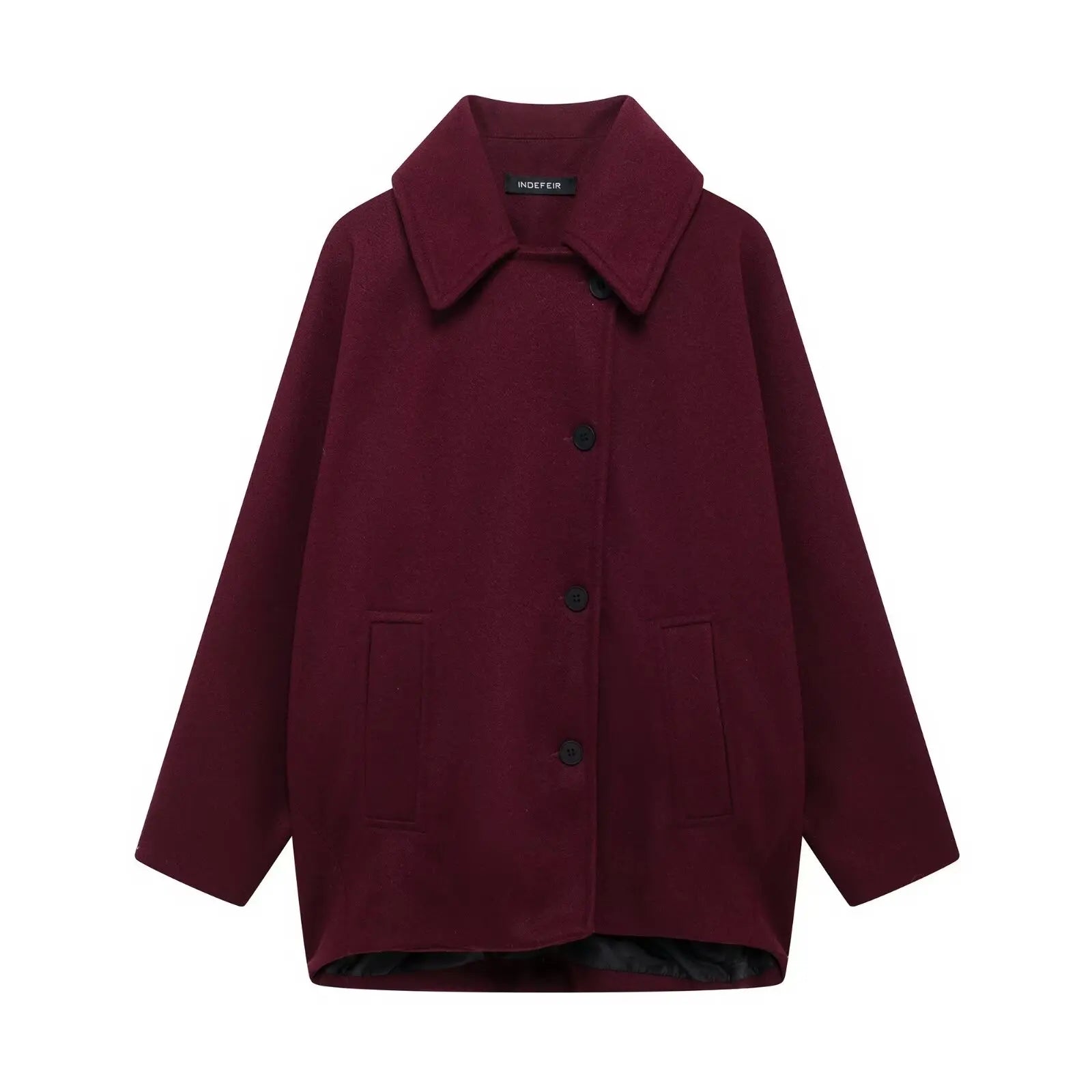 Flavia - Winter Women Loose Short Jacket Stand Collar